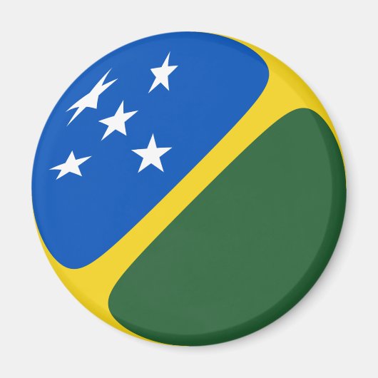 Salomonseilanden Fisheye Flag Magnet (Voorkant)