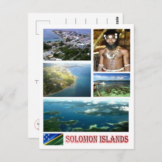 Salomonseilanden - Mozaïek - Briefkaart (Voorkant / Achterkant)