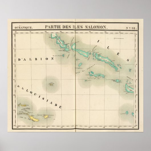 Salomonseilanden Oceanië nr. 32 Poster (Voorkant)