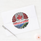 Salomonseilanden Salomonseilanden Canada Ronde Sticker (Envelop)