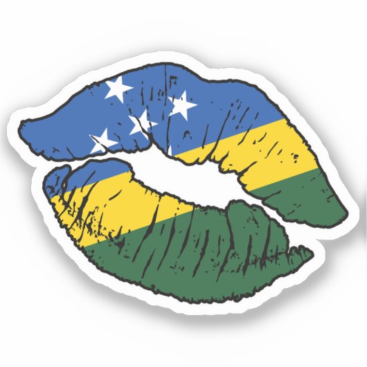 Salomonseilanden Salomonseilanden Lipstick Liefde Sticker (Voorkant)