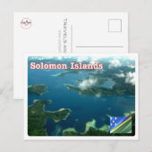 Salomonseilanden - Uitzicht vanuit de lucht - Briefkaart (Voorkant / Achterkant)