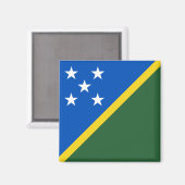 Salomonseilanden Vlag Magnet (Voorkant / Achterkant)