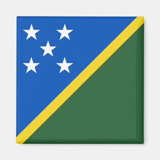 Salomonseilanden Vlag Magnet (Voorkant)