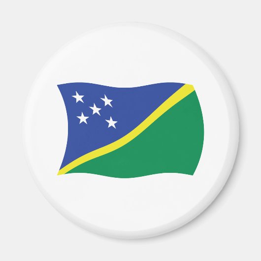 Salomonseilanden Vlag Magnet (Voorkant)
