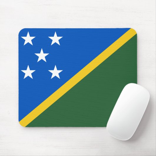 Salomonseilanden Vlag Mousepad Muismat (Met muis)
