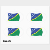 Salomonseilanden Vlag Sticker (Vel)