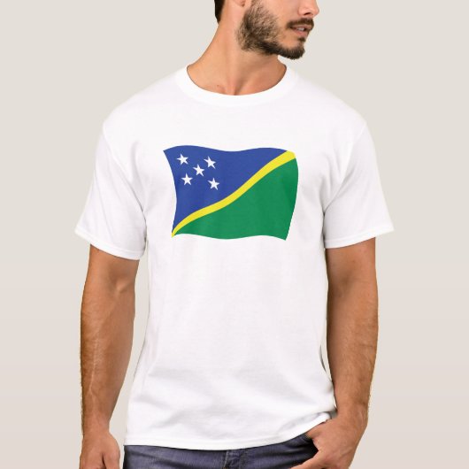 Salomonseilanden Vlag T-shirt (Voorkant)