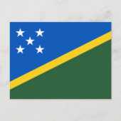 Salomonseilandvlag, vlag van de Salomonseilanden Briefkaart (Voorkant)