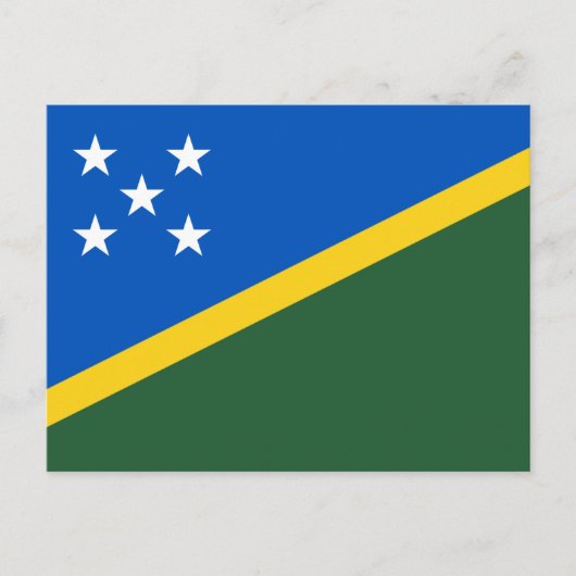 Salomonseilandvlag, vlag van de Salomonseilanden Briefkaart (Voorkant)