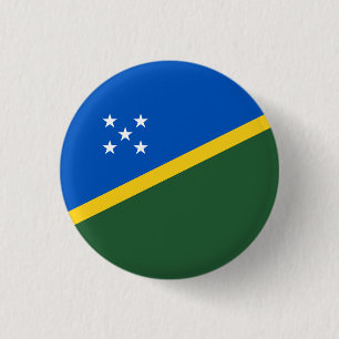 Salomonseilandvlag, vlag van de Salomonseilanden Ronde Button 3,2 Cm