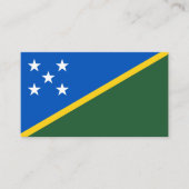 Salomonseilandvlag, vlag van de Salomonseilanden Visitekaartje (Voorkant)