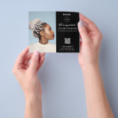 Salon Afspraak Haar Vlechten Zakelijk Logo Flyer (Hand)