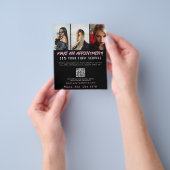 Salon Afspraak Hair Make-up Nails Business Flyer (Hand)