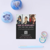 Salon Afspraak Hair Make-up Nails Business Flyer (Enkel)