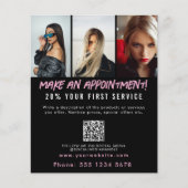 Salon Afspraak Hair Make-up Nails Business Flyer (Voorkant)