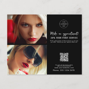 Salon Afspraak Hair Make-up Nails Business Logo Flyer
