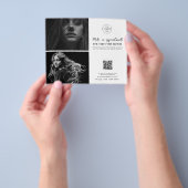 Salon Afspraak Hair Make-up Nails Business Logo Flyer (Hand)