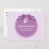 Salon Afspraak Herinnering Leuk Land Paarse Boog Briefkaart (Voorkant / Achterkant)