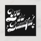 Salon Afspraak Herinnering, Roze Retro Sterren Afsprakenkaartje (Voorkant)