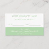 Salon Afspraakkaart Informatiekaartje (Voorkant)