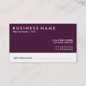 salon afsprakenkaart : emo-stijl afsprakenkaartje (Achterkant)