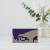 salon afsprakenkaart : emo-stijl afsprakenkaartje (Staand voorkant)