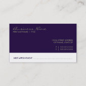 salon afsprakenkaart : emo-stijl afsprakenkaartje (Achterkant)