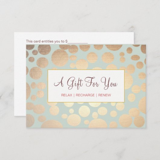 Salon and Spa Faux Gold Leaf Paper (Voorkant / Achterkant)