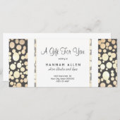 Salon and Spa Gold Circles Cadeaubon (Voorkant / Achterkant)