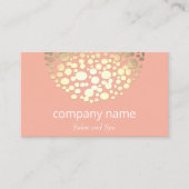 Salon and Spa Pink Linen Kijk Visitekaartje (Voorkant)