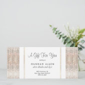 Salon and Spa Silver Sequins Cadeaubon (Staand voorkant)