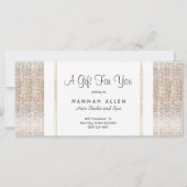 Salon and Spa Silver Sequins Cadeaubon (Voorkant)
