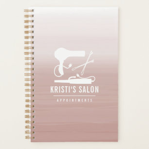 Salon Appointment Blush Waterverf Ombre Planner