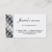 Salon Appointment Card Crown Woman Silhouette Afsprakenkaartje (Achterkant)