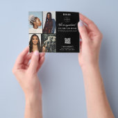 Salon Appointment Hair Braids Business Logo Photos Flyer (Hand)