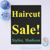 Salon Barber Haircut Posters Promotional Flye Flyer (Enkel)