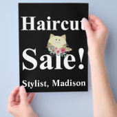 Salon Barber Haircut Posters Promotional Flye Flyer (Hand)