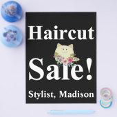 Salon Barber Haircut Posters Promotional Flye Flyer (Enkel)