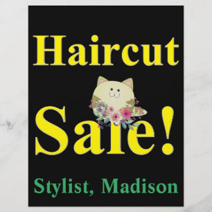 Salon Barber Haircut Posters Promotional Flye Flyer