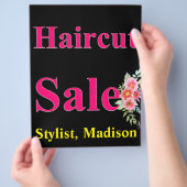 Salon Barber Haircut Posters Promotional Flye Flyer (Hand)