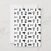 Salon & Barber Hairdresser Pattern CUSTOM COLOR Bedankkaart (Voorkant)