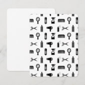 Salon & Barber Hairdresser Pattern CUSTOM COLOR Kaart (Voorkant / Achterkant)