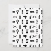 Salon & Barber Hairdresser Pattern CUSTOM COLOR Kaart (Voorkant)