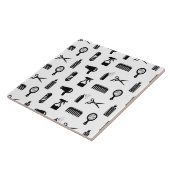 Salon & Barber Hairdresser Pattern CUSTOM COLOR Tegeltje (Zijkant)