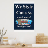 Salon Barbershop Posters (Keuken)