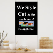 Salon Barbershop Posters (Keuken)