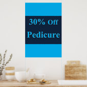 Salon Barbershop Posters 30% Korting Pedicure (Keuken)