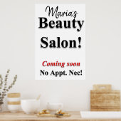 Salon Barbershop Posters Beauty Salon Binnenkort v (Keuken)