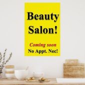 Salon Barbershop Posters Beauty Salon Binnenkort v (Keuken)